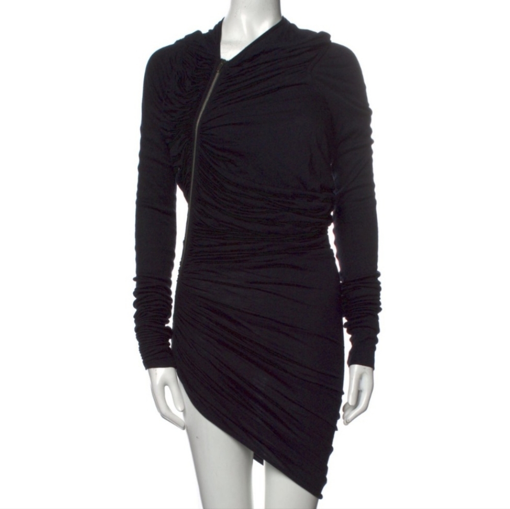 Rick Owens Asymmetrical Zip Dress